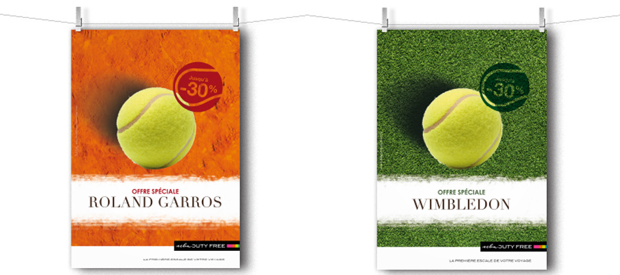Animation points de vente Tennis