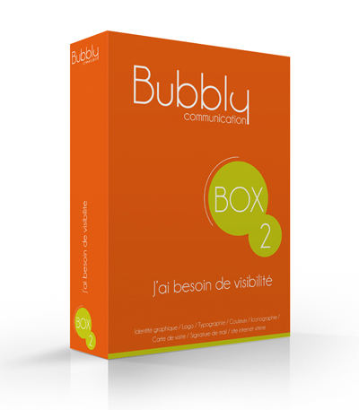 Bubbly Communication box logo et site internet