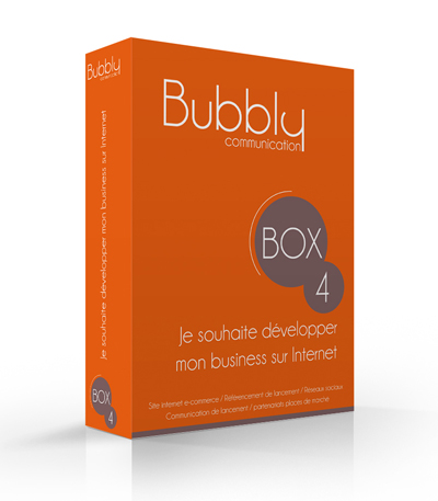 Bubbly Communication box brochure et site internet